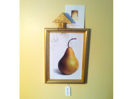Framed Bosc Pear