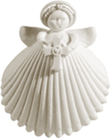 New Heart Of Faith Cross Angel, Porcelain Angels and Ornaments - Margaret Furlong Designs Irish Roots