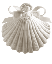 Fleur-de-lis Angel, Porcelain Angels and Ornaments - Margaret Furlong Designs 2012
