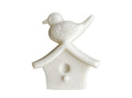 House Wren Large Pin, Porcelain Angels and Ornaments - Margaret Furlong Designs 2009