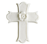 Rose Of Sharon Cross Pin, Porcelain Angels and Ornaments - Margaret Furlong Designs 2009