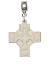 Shell Cross Charm, Porcelain Angels and Ornaments - Margaret Furlong Designs 2011